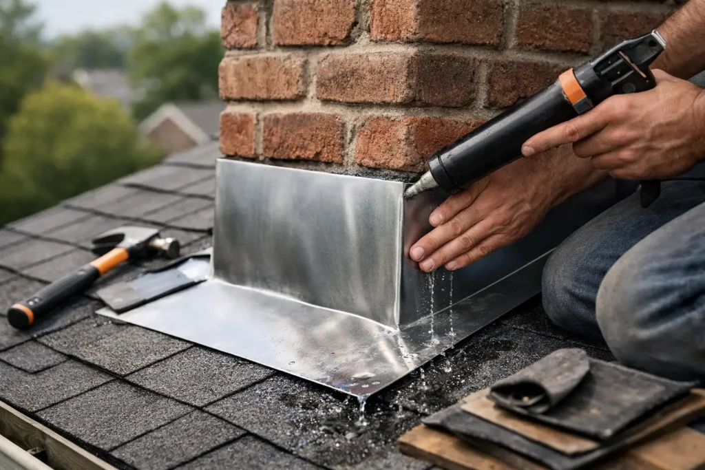 Chimney Flashing Repair That Stops Leaks