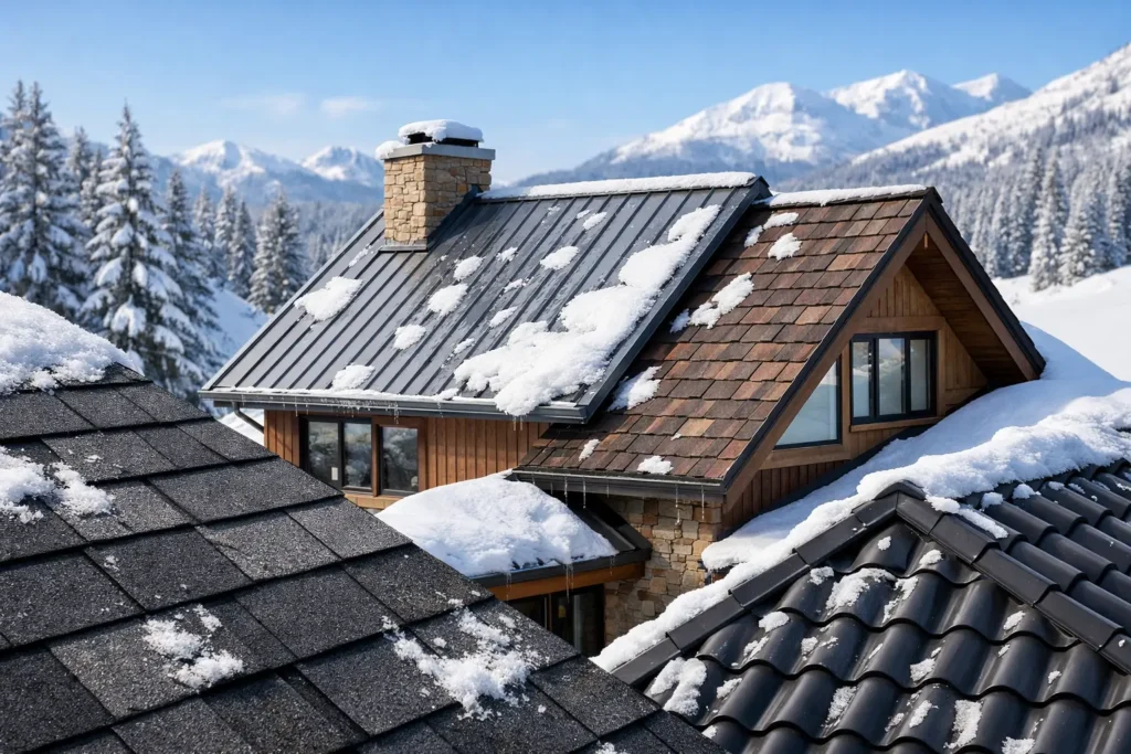 Best Roofing Materials for Snow Homes