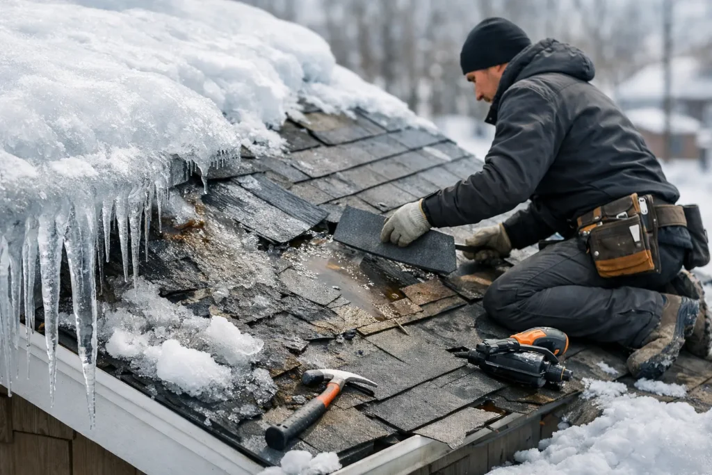 Ice Dam Roof Damage Repair: What to Fix Fast