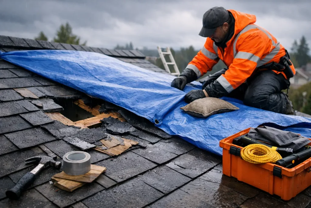 Emergency Roof Repair Steps That Limit Damage