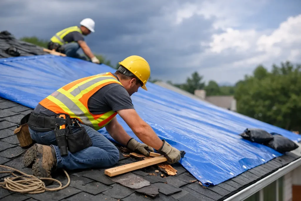 Emergency Tarping After a Roof Storm Done Right