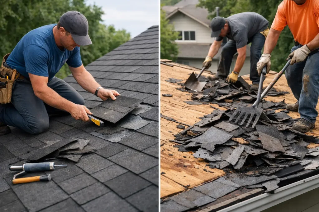 Roof Repair or Full Tearoff - Which Is Right?